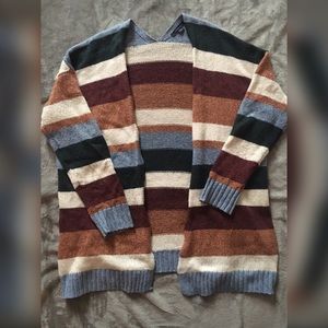 Multi-color Striped Cardigan